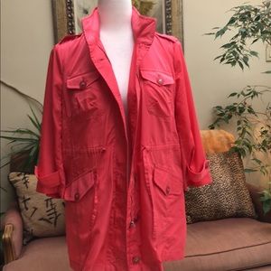 Joy Joy Coral Size Large Raincoat